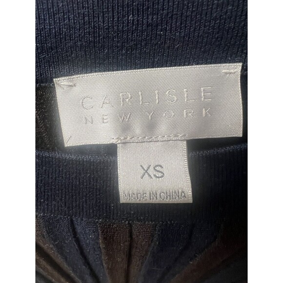 Carlisle Women Lucia Silk Knit Long Sleeve Stretch Ribbed Sweater Top Size XS - Picture 9 of 9